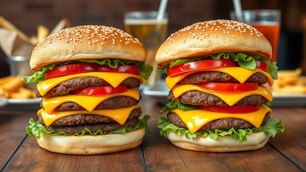 double beef patty higher value